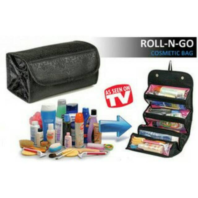 Roll n go tas kosmetik - travel pouch bag