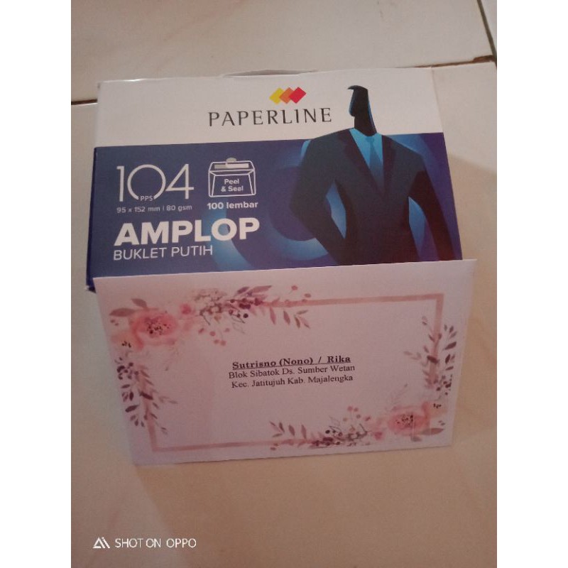 

Amplop paperline nama buat kondangan isi 100pcs/pak motip banyak