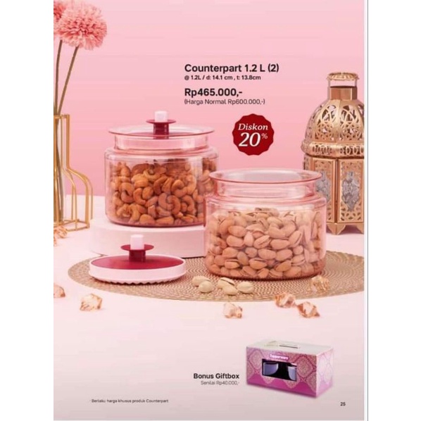 counterpart tupperwar3 1,2L / toples tupperware