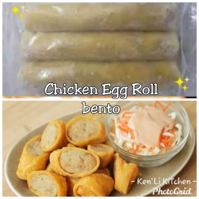 

chicken eggroll bento/homemade/1pak isi 3gulung