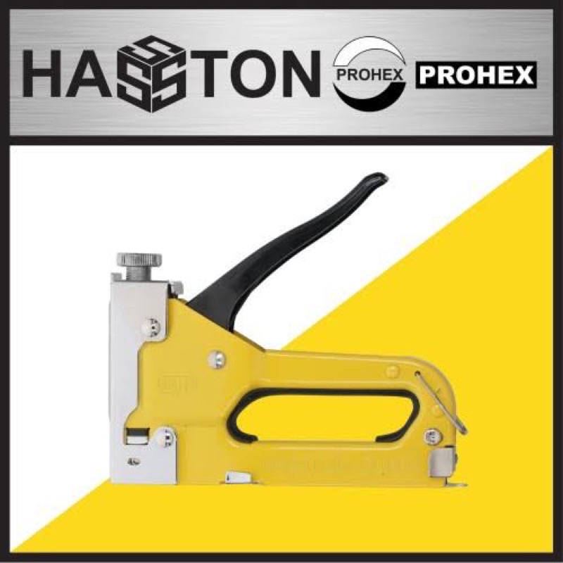 Staples Tembak Jok Kayu Dekorasi 4-14 mm - Staple Gun Tacer Heavy duty Hasston PROHEX