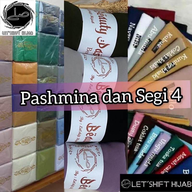 Promo PASHMINA DAN SEGIEMPAT Random