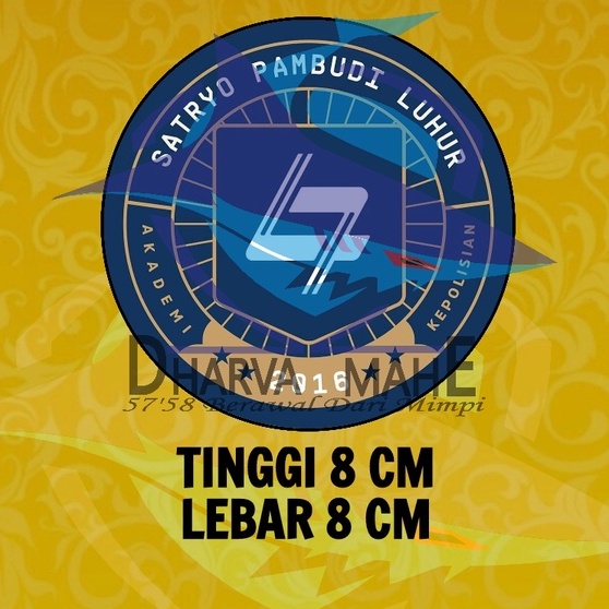 

Akpol, stiker akpol 2016, Akademi Kepolisian, stiker satryo pambudi, stiker polisi, akpol,