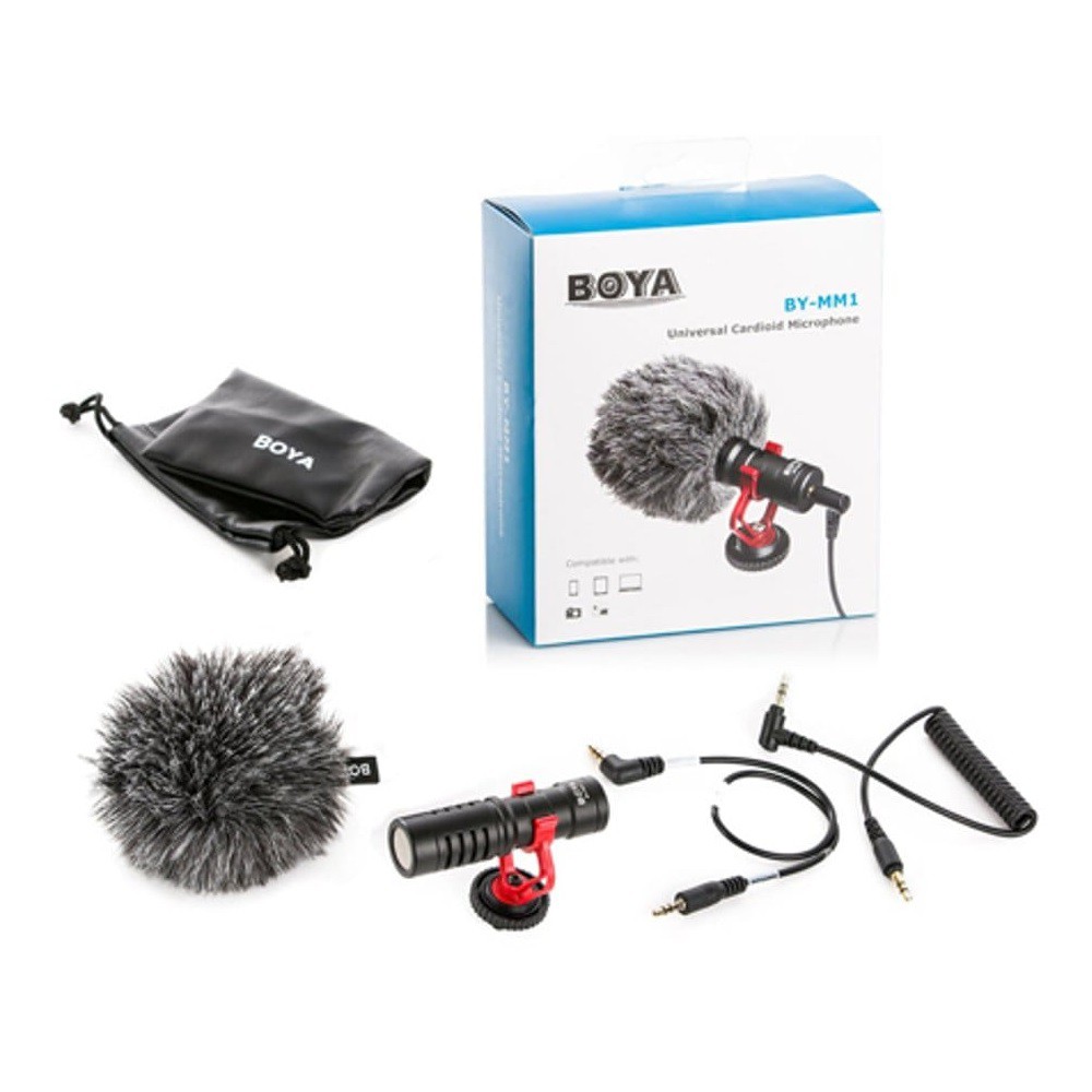 BOYA BY-MM1 Microphone Vlogger MM1 Shotgun Kamera Dslr Hp Mirrorless - 56943