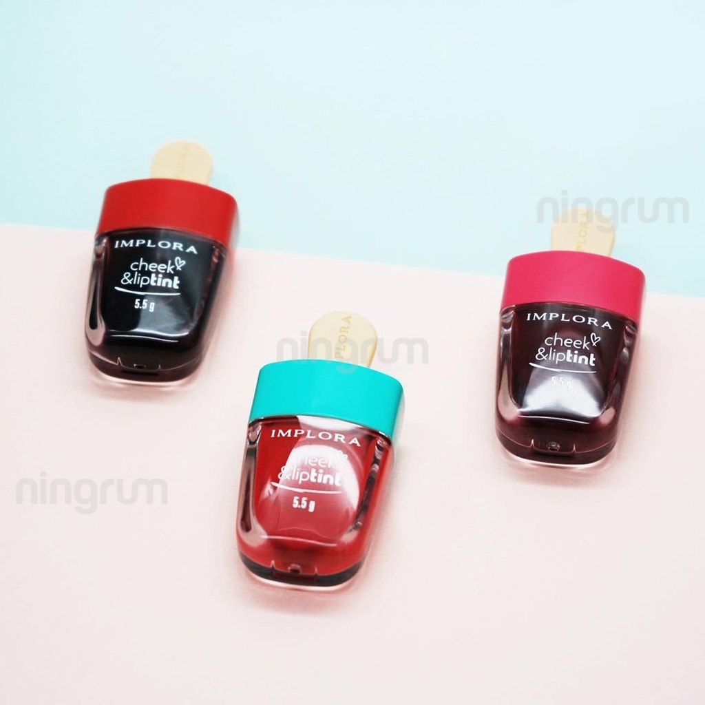 Ningrum Implora Cheek and Lip tint - Kosmetik Bibir Lip Tint Implora Liptint Bpom Implora Ice Cream - 5106