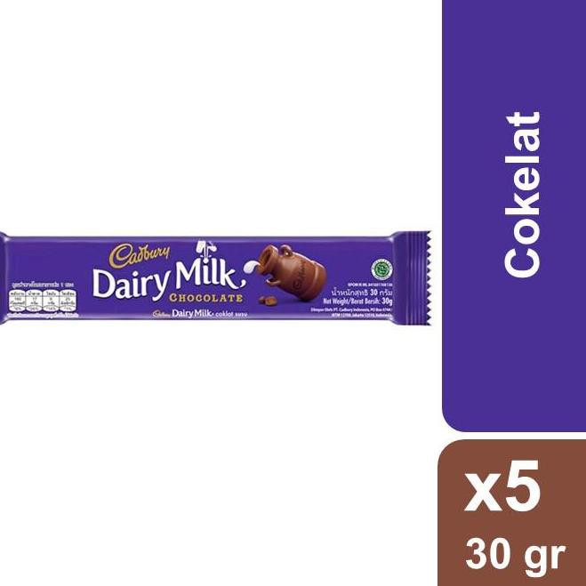 

Pr0duk.teruji Cadbury Dairy Milk 30gr x5 Etlase|G5Y3