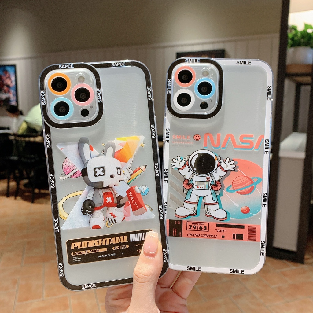 Softcase lens cover nasa iPhone type 12 13 mini pro promax