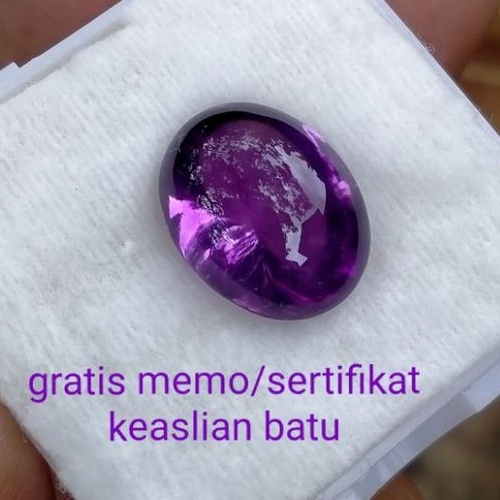 natural batu alam Kalimantan kecubung ungu pangkalan Bun gratis memo sertifikat keaslian batu