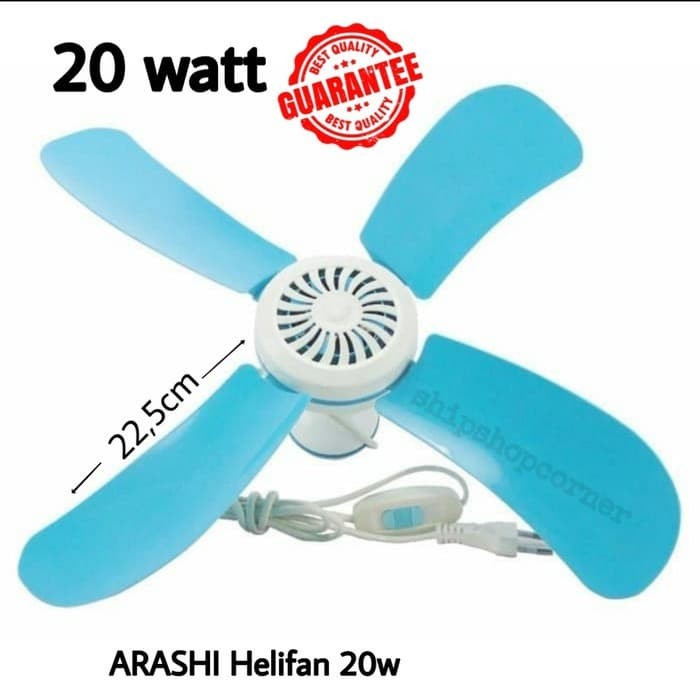 Kipas Angin Gantung/Helifan 15 Watt - 40 Watt 4 baling Arasi