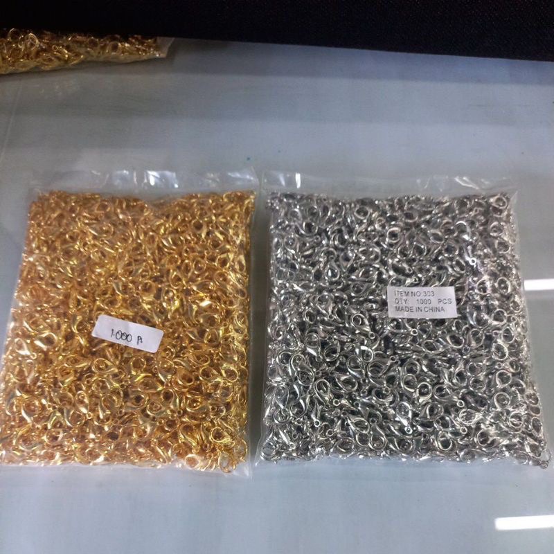 KOKOT UDANG 14MM 16MM SILVER GOLD BESAR KECIL PER PAK ISI 1000