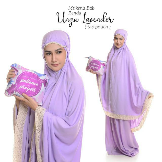 MUKENA DEWASA JUMBO BALI RENDA POUCH | MUKENA KATUN RAYON MURAH CARUZEL