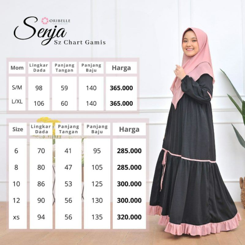 GAMIS SENJA MILO MAROON &amp; ARMY ||  ORIBELLE