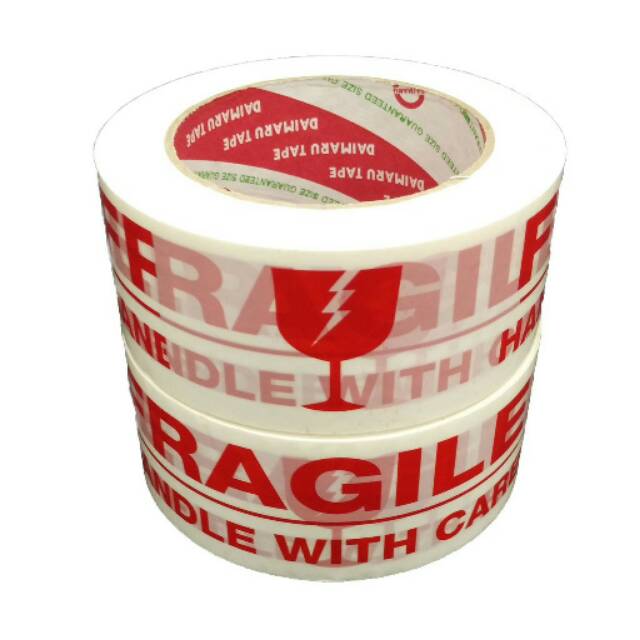 

MEGAPEK Lakban isolasi DAIMARU FRAGILE 2inch 48mm x 100 METER