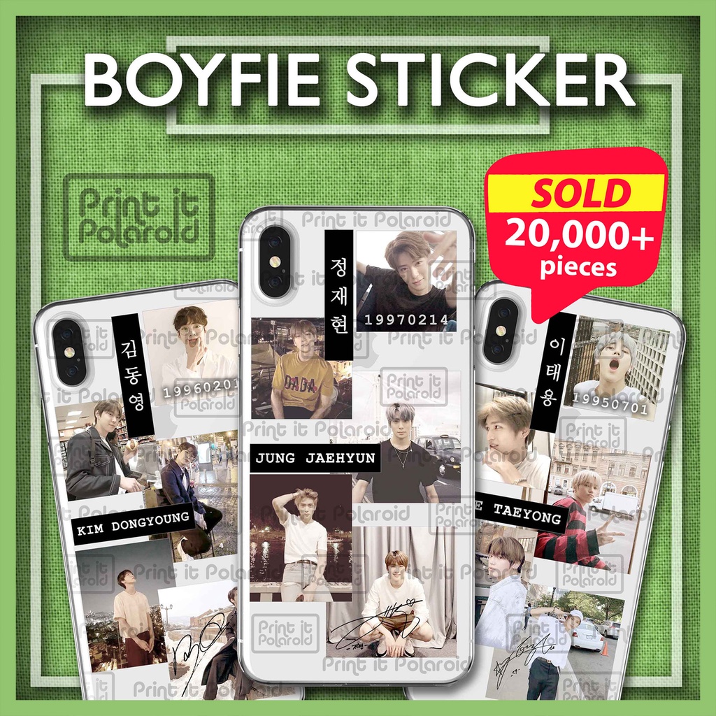 STIKER NCT Boyfie foto kpop casing hp tablet laptop buku diy deco tumblr photo sticker nama nctzen a