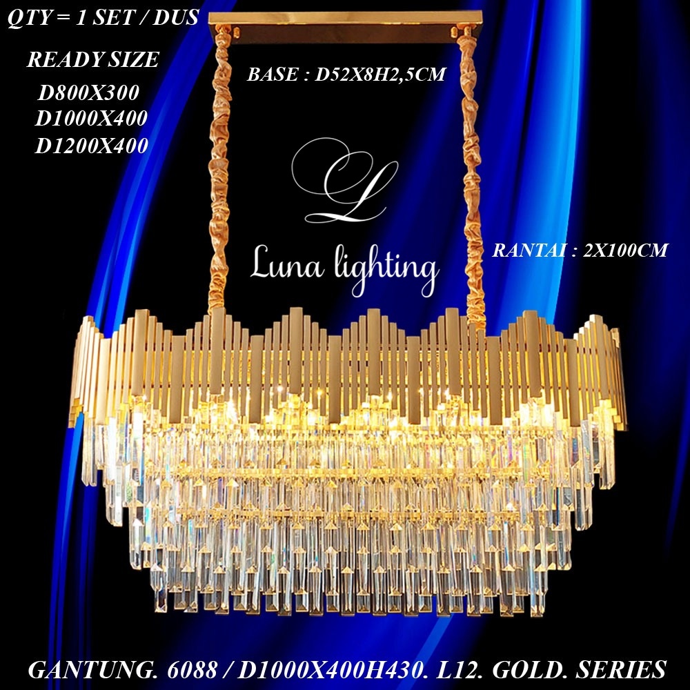 Lampu Gantung Kristal Meja Makan 6088