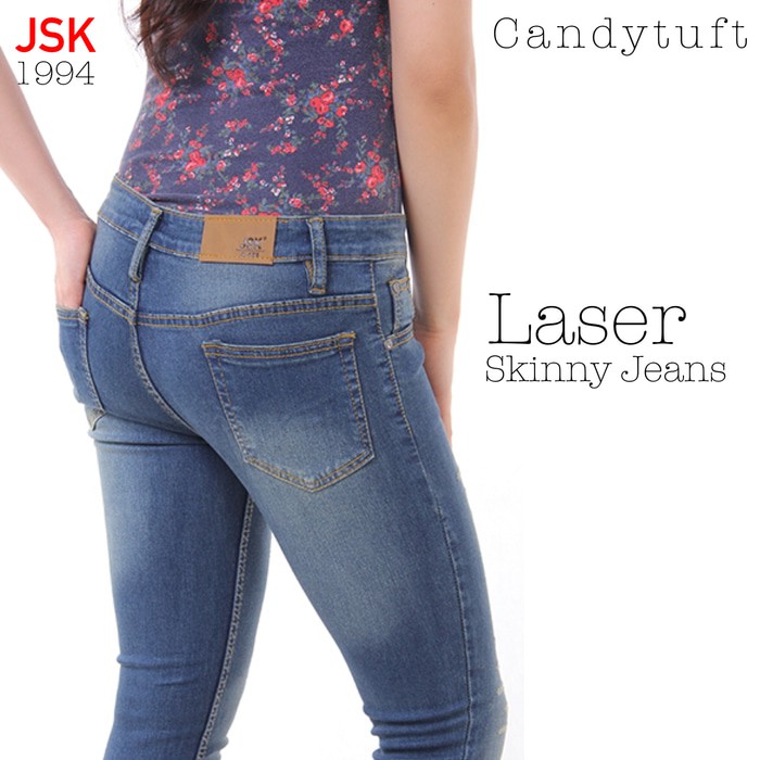 [EbryStore]   Laser Skinny 1994 celana wanita panjang bio Hijau skinny size 31-34