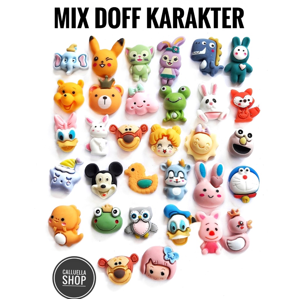 RESIN CLAY TEMPEL MIX MOTIF DAN WARNA MANIK PAREL CINCIN | BAHAN CRAFT CLAY GELANG BROS KALUNG STRAP MASK MASKER PAREL MANIK CRAFT KERAJINAN LUMAJANG FASHION-Mix dopkarakter 10bj