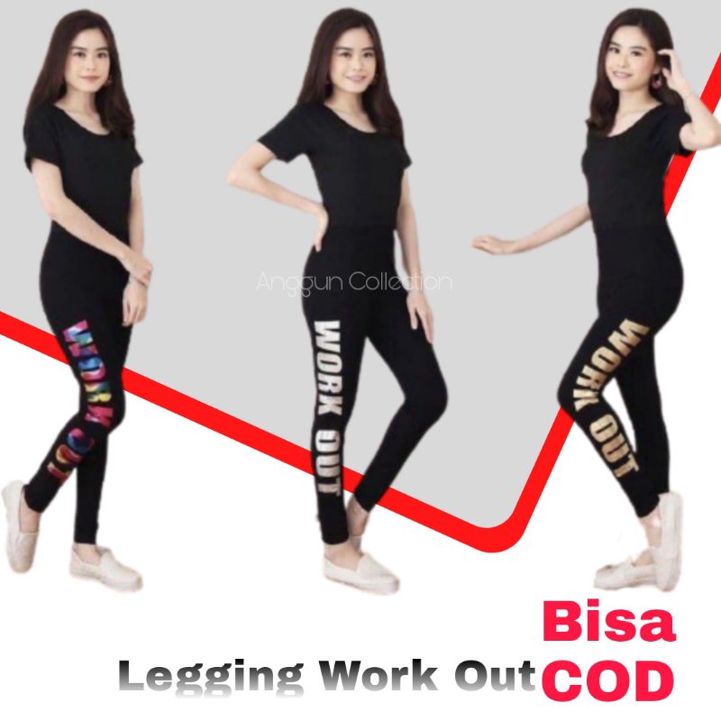 Legging Sport Wanita Work Out Bahan Tebal | Legging Olahraga