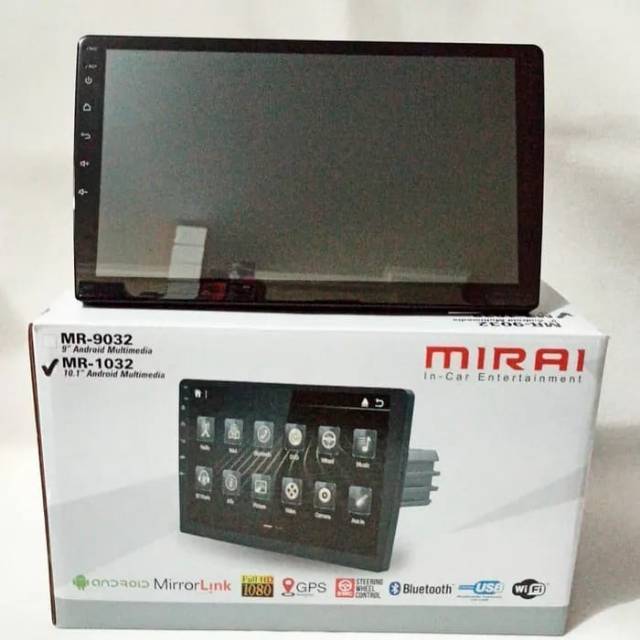 Head Unit Double Din ANDROID 10 inch Mirai BY Asuka - Mirai MR-1032 / Mirai MR1032 Garansi Resmi