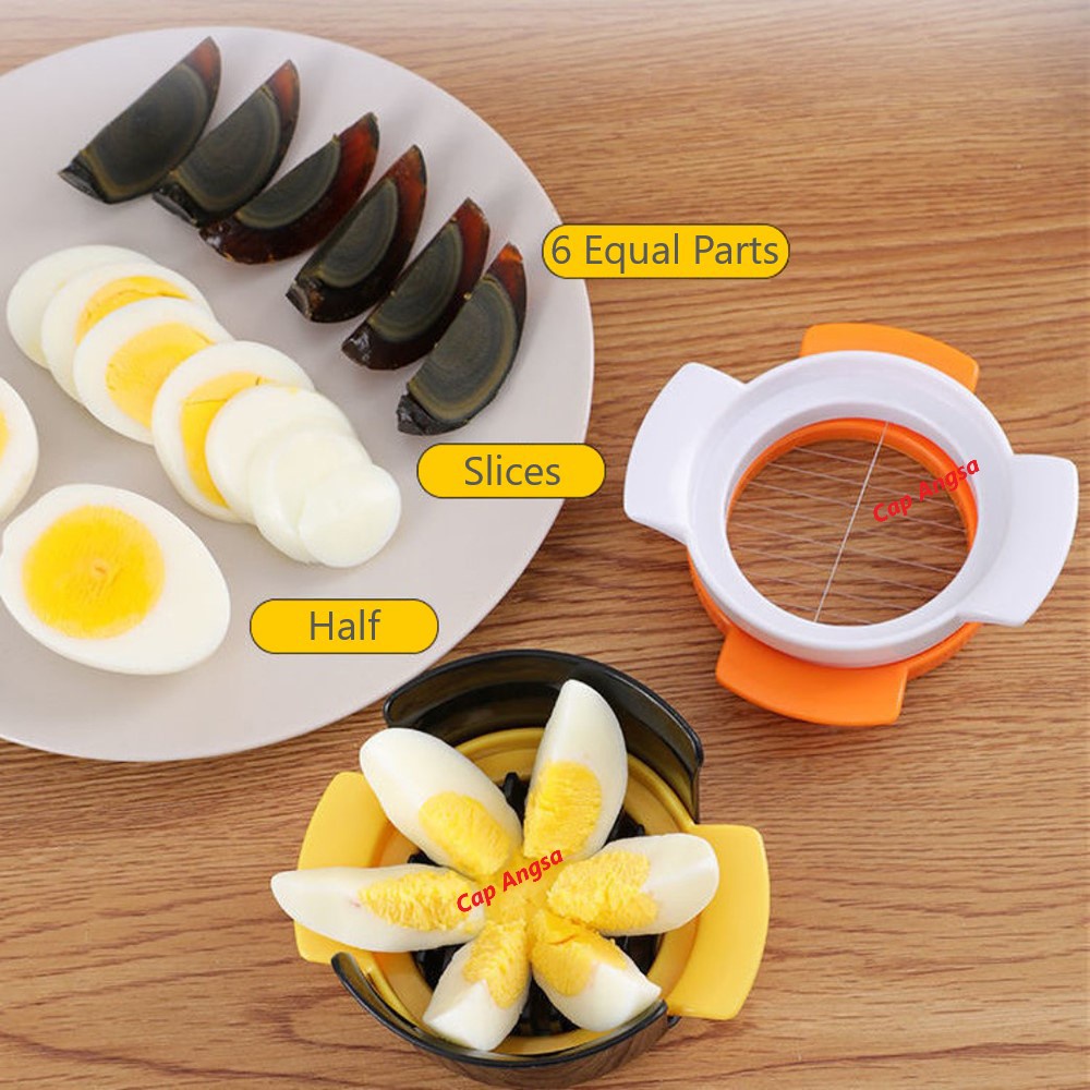 PEMOTONG TELUR PENGIRIS TELOR REBUS FRUIT CUTTER EGG CUTER STAINLESS STEEL WIRE 3 in 1 PITAN ASIN SALAD