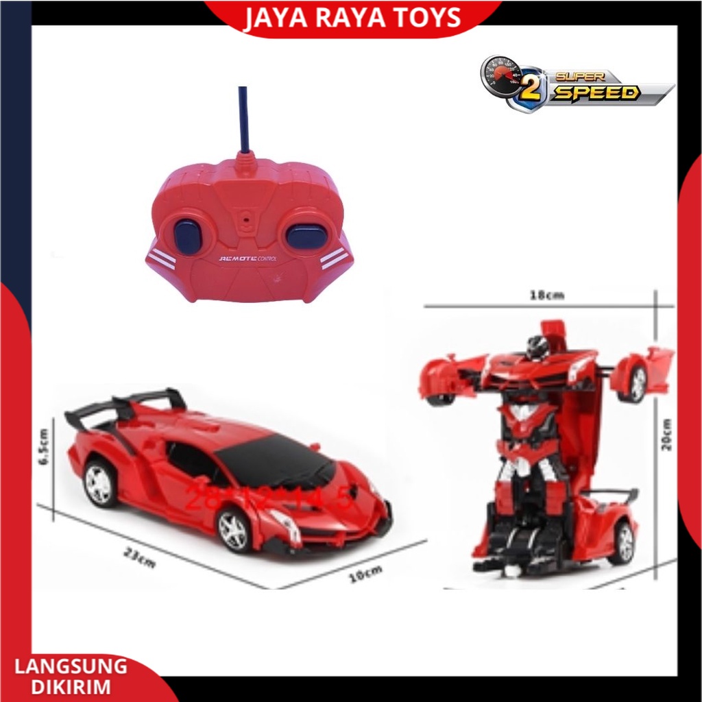 Mobil Remote Control Berubah Menjadi Robot Derformation Autobot New Editon Mechanic Knight Rc CAR