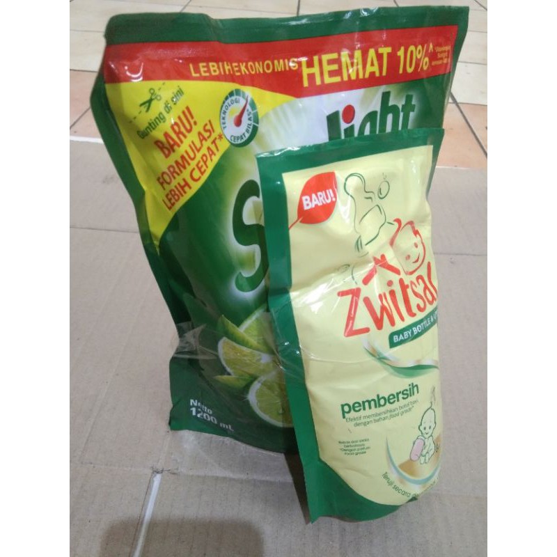 Sunlight 1200 Gram Free Zwitsal Pembersih Botol Bayi