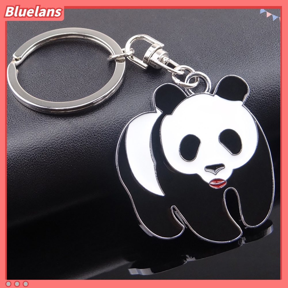 Gantungan Kunci Bentuk Panda Bahan Metal Untuk Tas