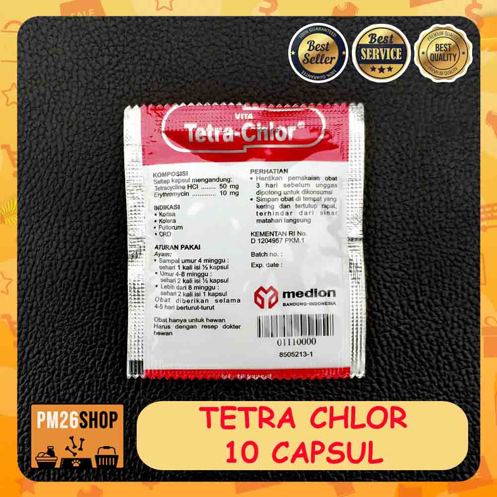 Obat Ayam Snot Tetra Chlor 10 Kapsul