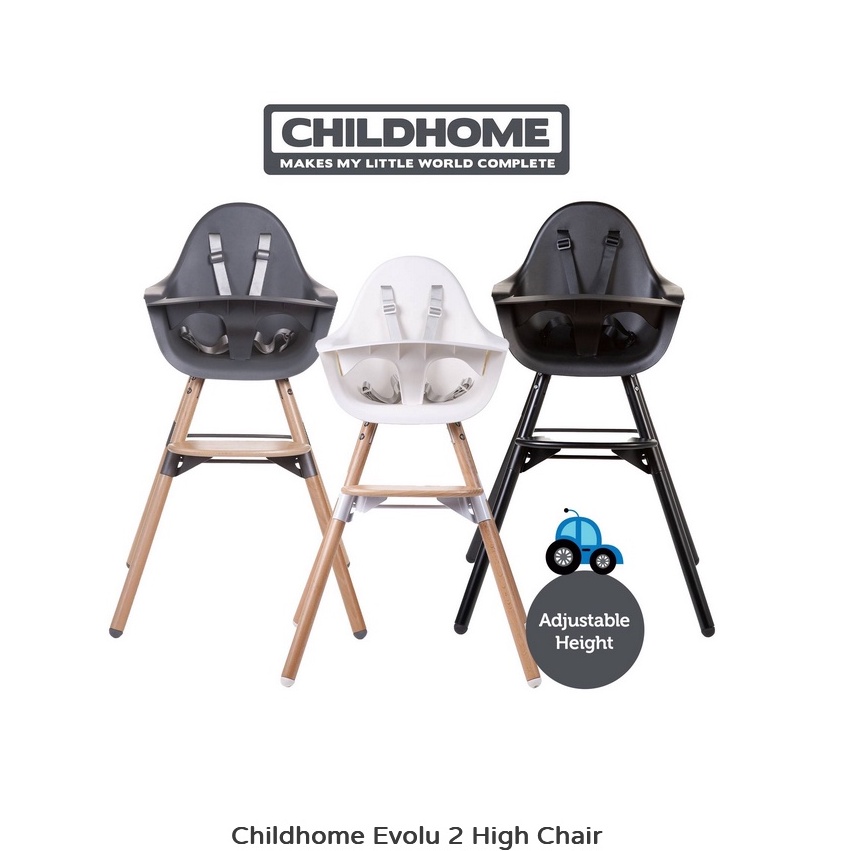 Childhome Evolu 2 High Chair - Child Home Kursi Makan Chair Baby Kids HighChair Bayi Kayu Aesthetic