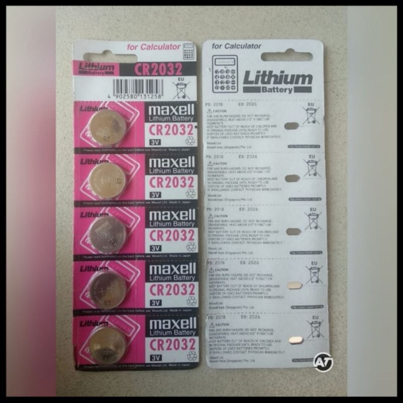 Baterai Jam Tangan Baterai Maxell CR2032 Baterai Kancing Maxell CR2032 ORIGINAL