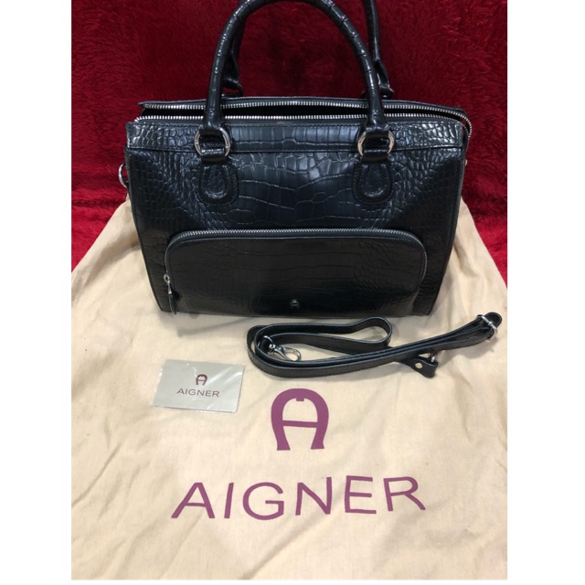Aigner Hand Bag / Tas Aigner with Strap Preloved