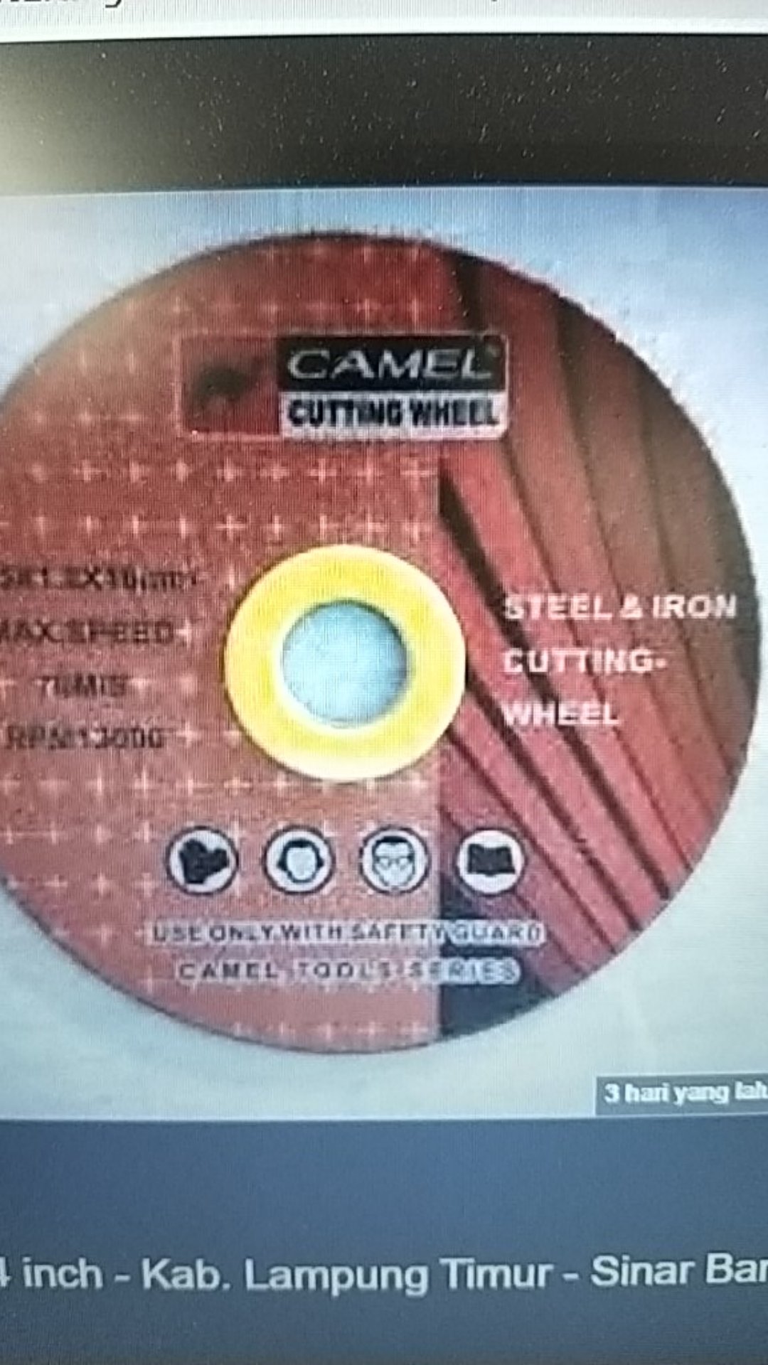 Batu Potong Camel / Cutting Wheel Gurinda 4x1,2