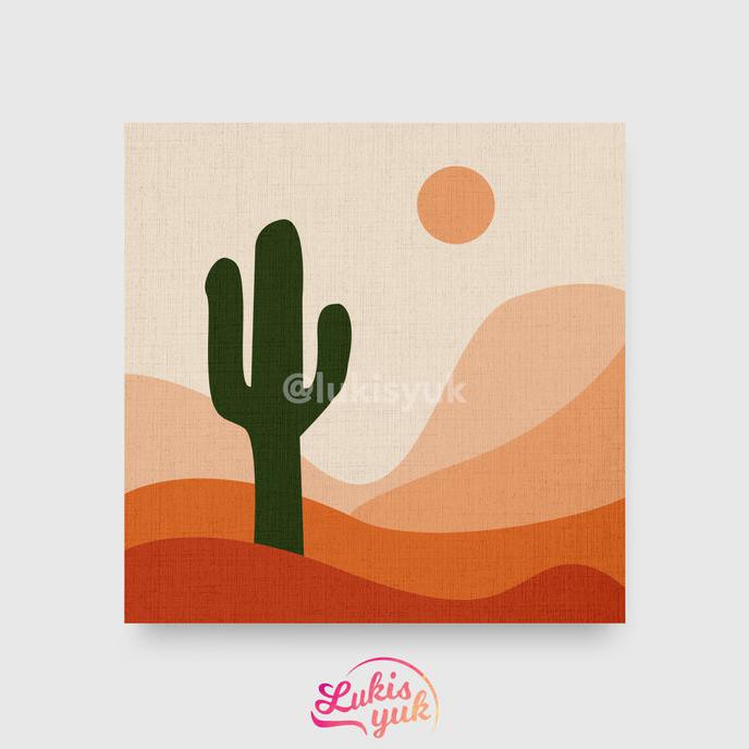

Baru! Paint By Numbers Kit - Cactus - Painting Kit - By Lukisyuk Terpercaya
