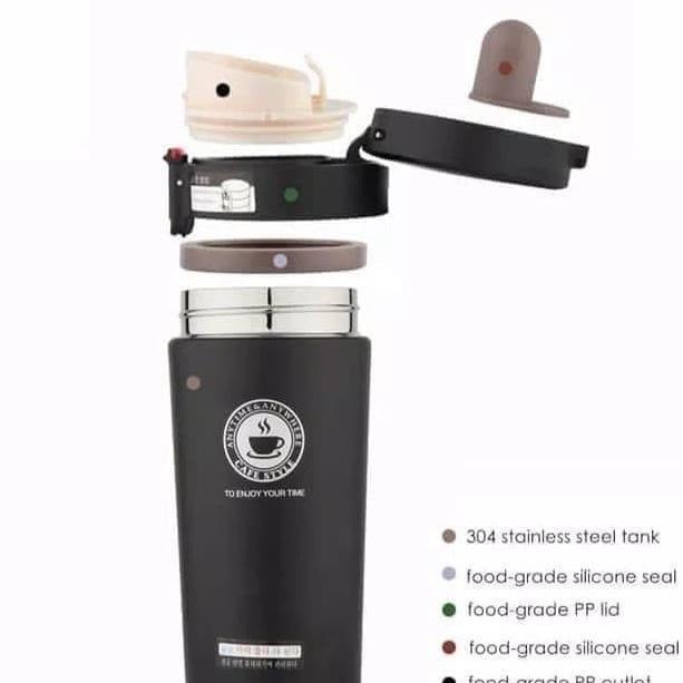 ❇ Thermos/Termos Kecil Mini Termos kopi Stainless Steel Vacum Tumbler 380ml ♠