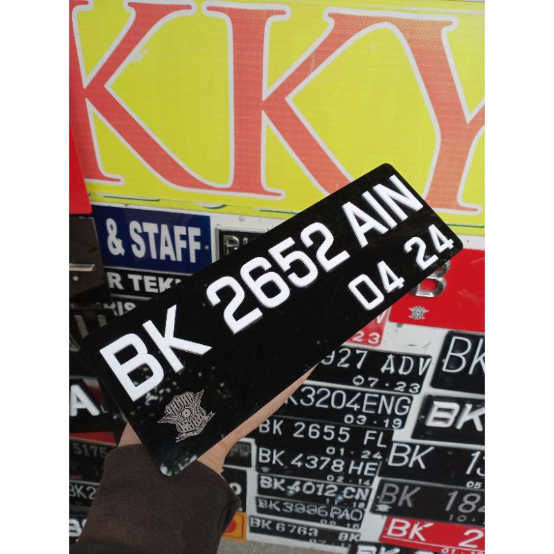 PLAT MOTOR TIMBUL