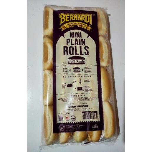 

BERNARDI Plain Rolls Mini Hot dog isi 20pcs