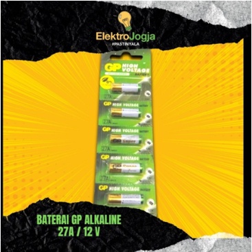 Baterai GP Alkaline 27A/12V | Baterai 27A 12Volt | GP27A 27 MN27 12V