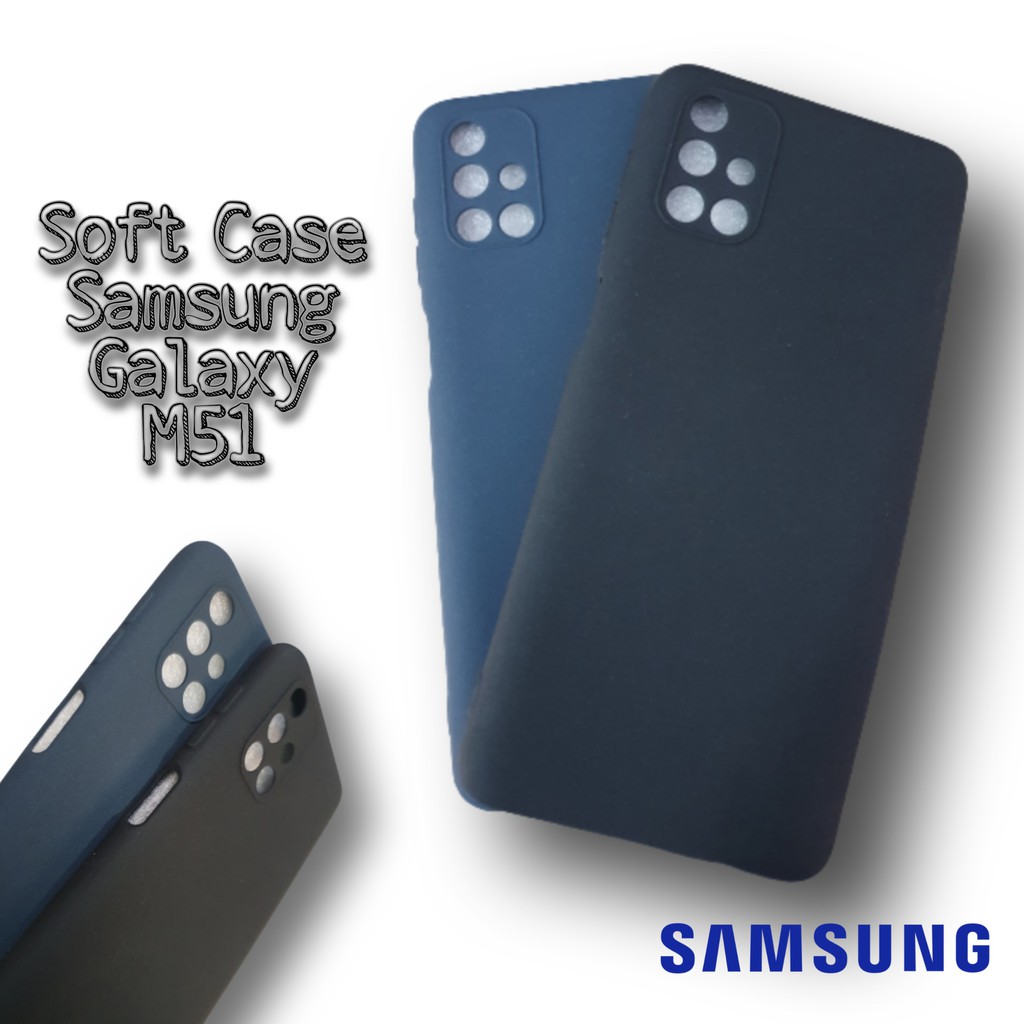 Soft Case Samsung M51 Premium Matte Casing Handphone
