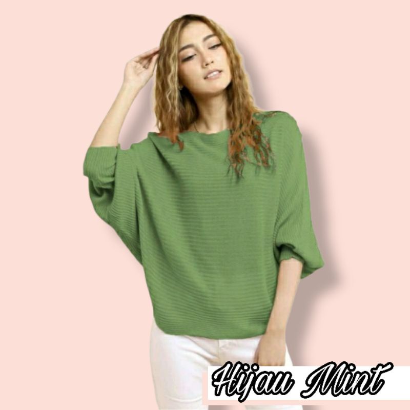 BATWING LASPERAL KNIT BLOUSE RAJUT POLOS OVERSIZE WANITA BAJU KALONG RAJUT WANITA BAJU RAJUT WANITA OUTER RAJUT WANITA ATASAN RAJUT WANITA TERLARIS TERLAKU TERMURAH TERBAIK COD KEKINIAN TRENDING VIRAL ISCO PUSAT GROSIR PRODUK RAJUT KNIT ONLINE TERBESAR-6