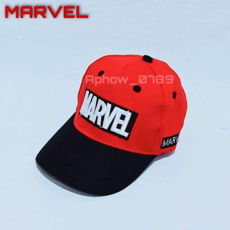 Topi Anak bordir marvel real pict Usia 2-10thn