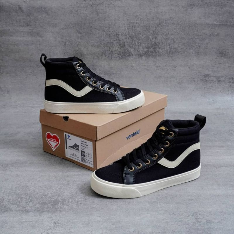 Ventela Republic high cut black natural grey navy white &amp; cream