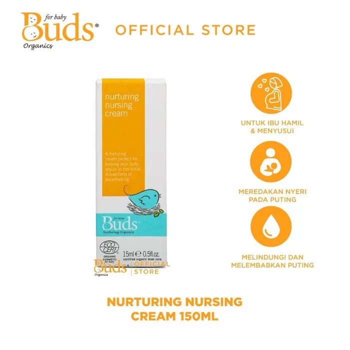 Buds Organic Nurturing Nursing Cream 15ml