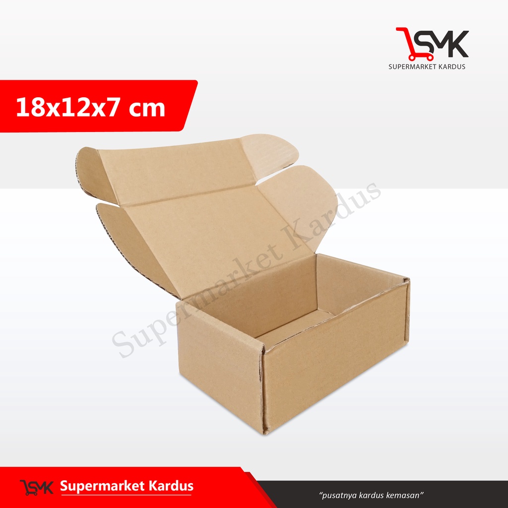 

Box 18x12x7 (MBody) Kardus/Karton/kemasan/paking/polos/Hampers/Boxonlineshop/GiftBox/tinggi7