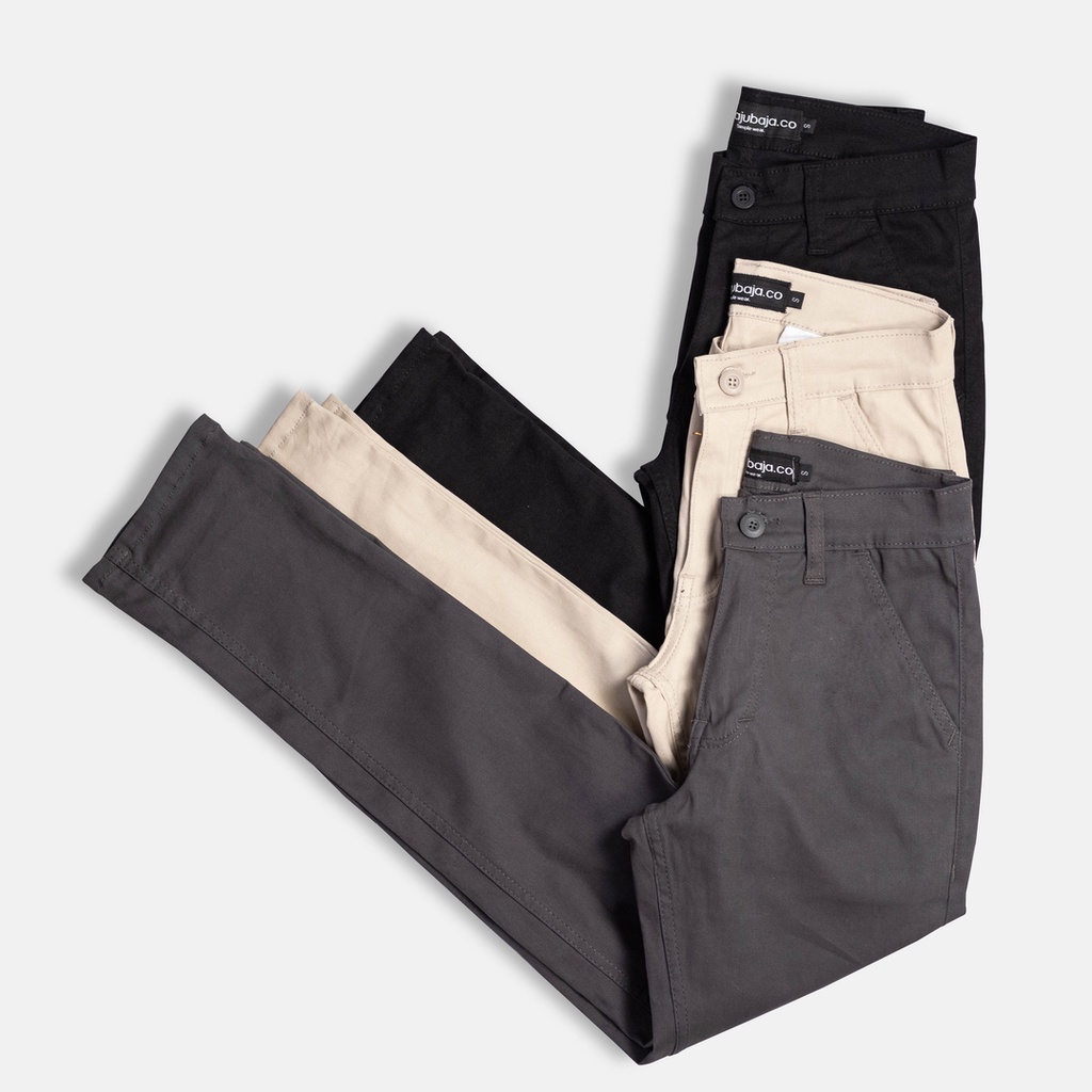 Bajubaja celana chino / stretch pants slimfit pria