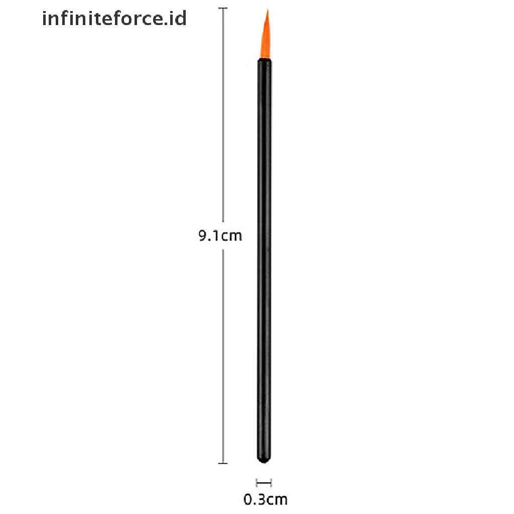 (Infiniteforce.Id) 50pcs / Set Brush Eyeliner Sekali Pakai Untuk Makeup / Kosmetik Wanita