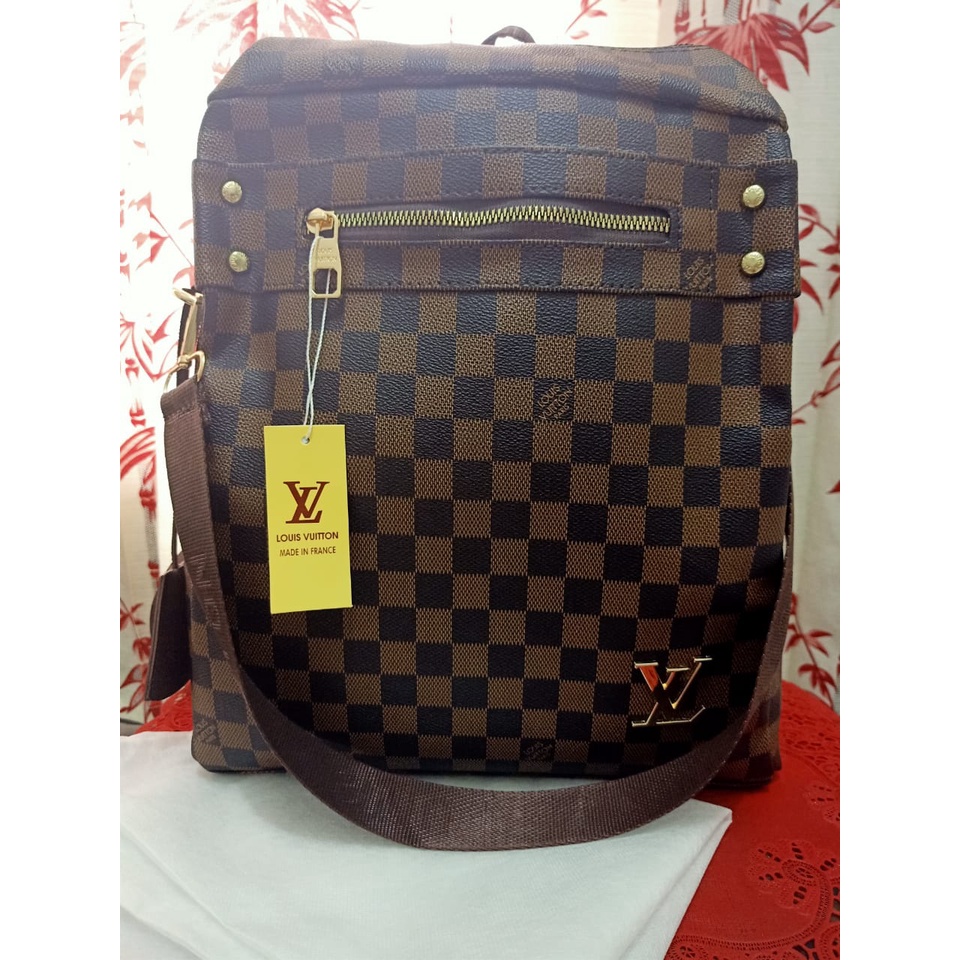 Tas Sandang Wanita Tas Ransel Wanita Tas ( DAMIER ) LT-4004 Tas Super Premium Tas Import Tas Punggun
