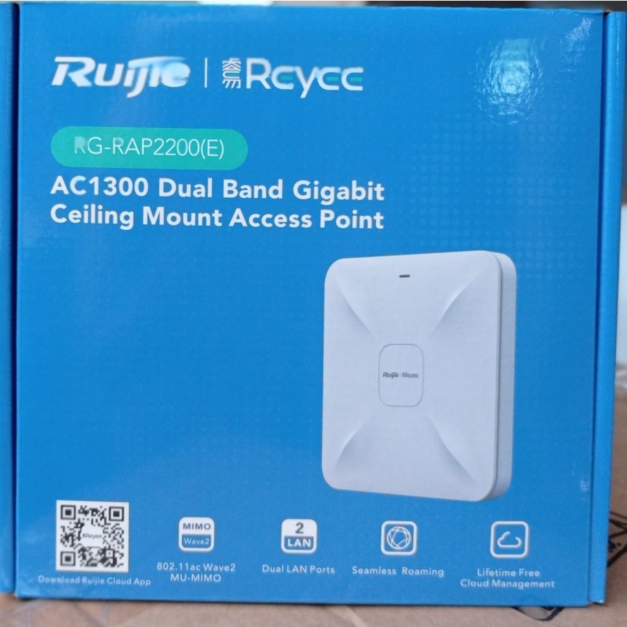 RUIJIE REEYEE RG-RAP2200(E) AC1300 Dual Band Gigabit Access Point Akses Poin GARANSI RESMI