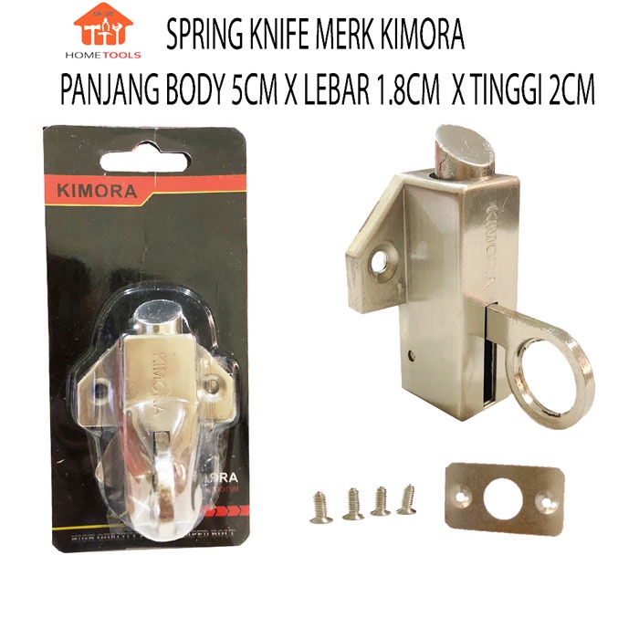 KIMORA Spring Knife/ Grendel Kodok Panjang 5cm x Lebar 1.8cm x Tinggi 2cm