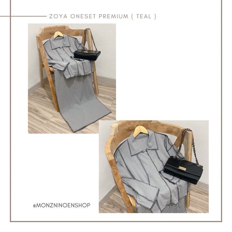 ZOEY ONE SET PREMIUM ( 6 warna ) by monzninoenshop