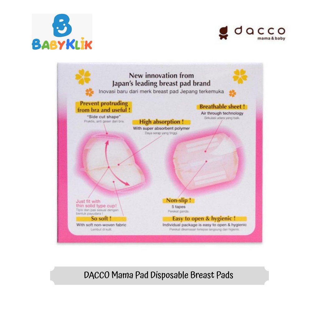 Mama Pad Disposable Breast Pads Penyerap ASI Mamapad Flower Isi 56